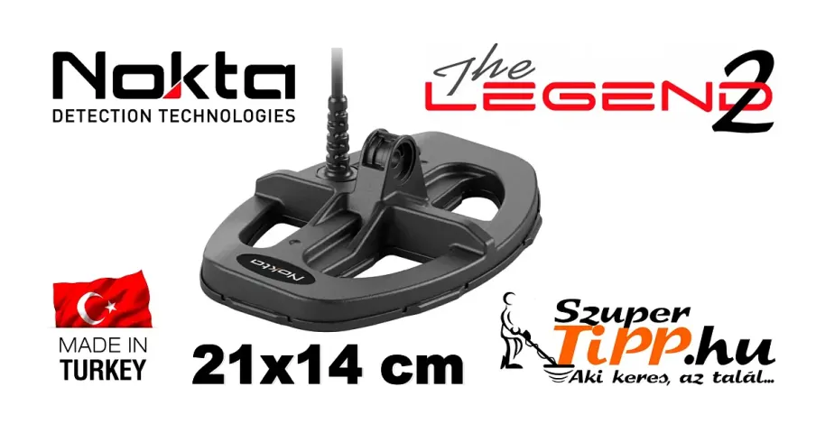 Nokta Legend 2 fémkereső 21x14 cm-es szonda